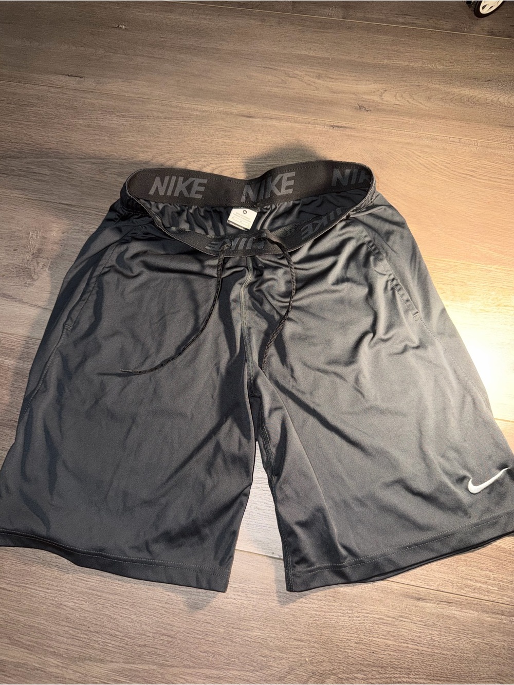 Nike Men's Charcoal Black Athletic Training Shorts